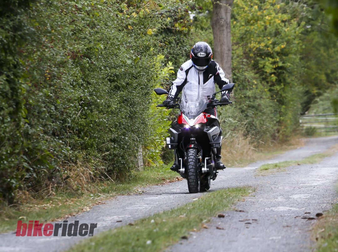 Bimota Tera H2 action on gravel