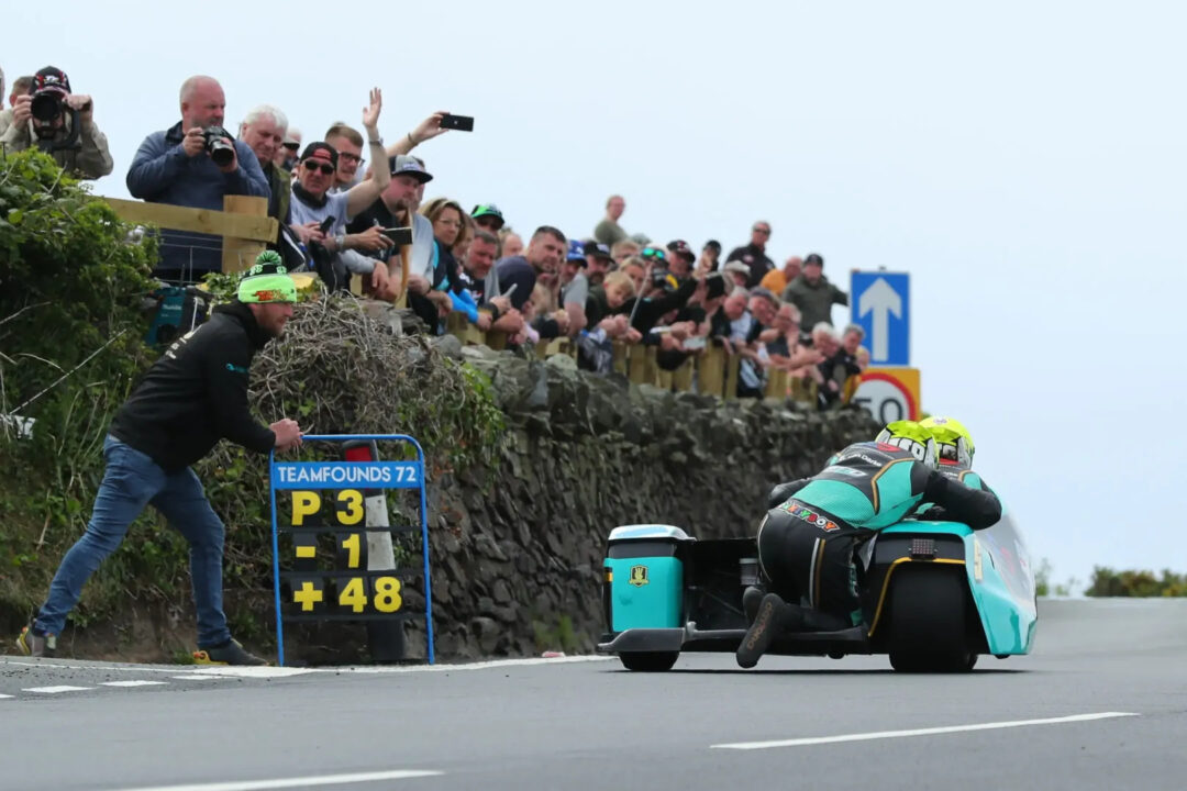 Isle of Man TT sidecar action