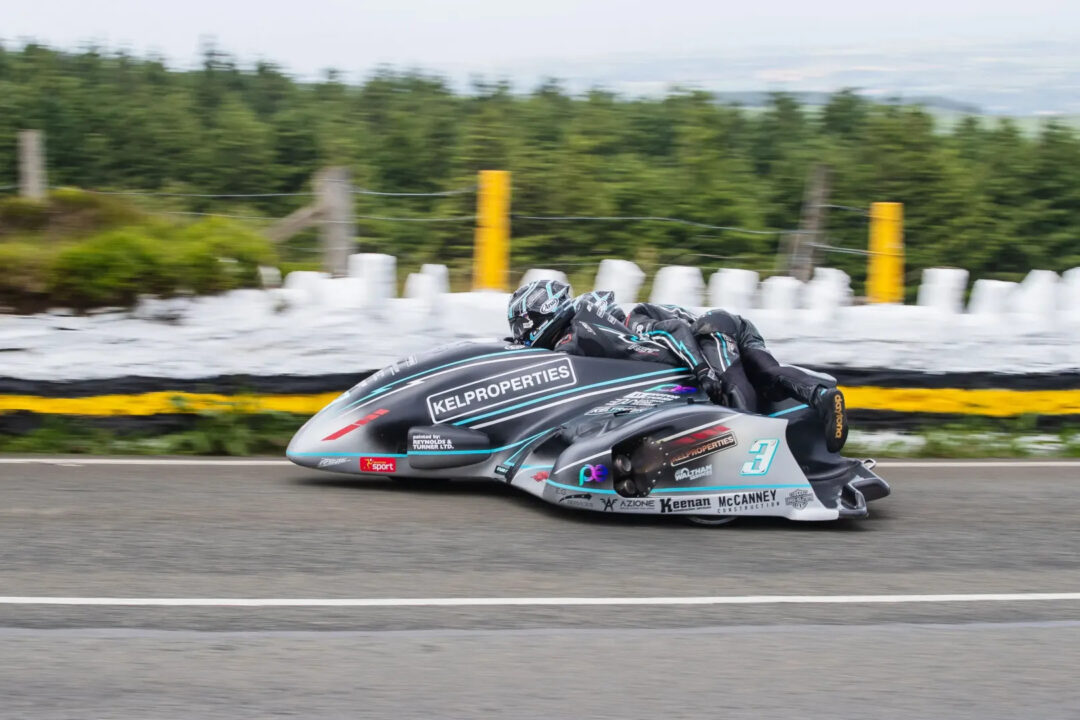 Isle of Man TT sidecar action