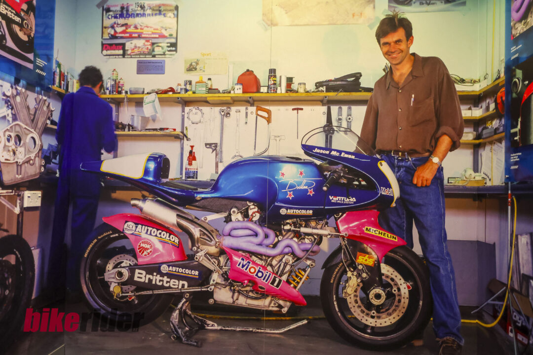 John Britten in his workshop