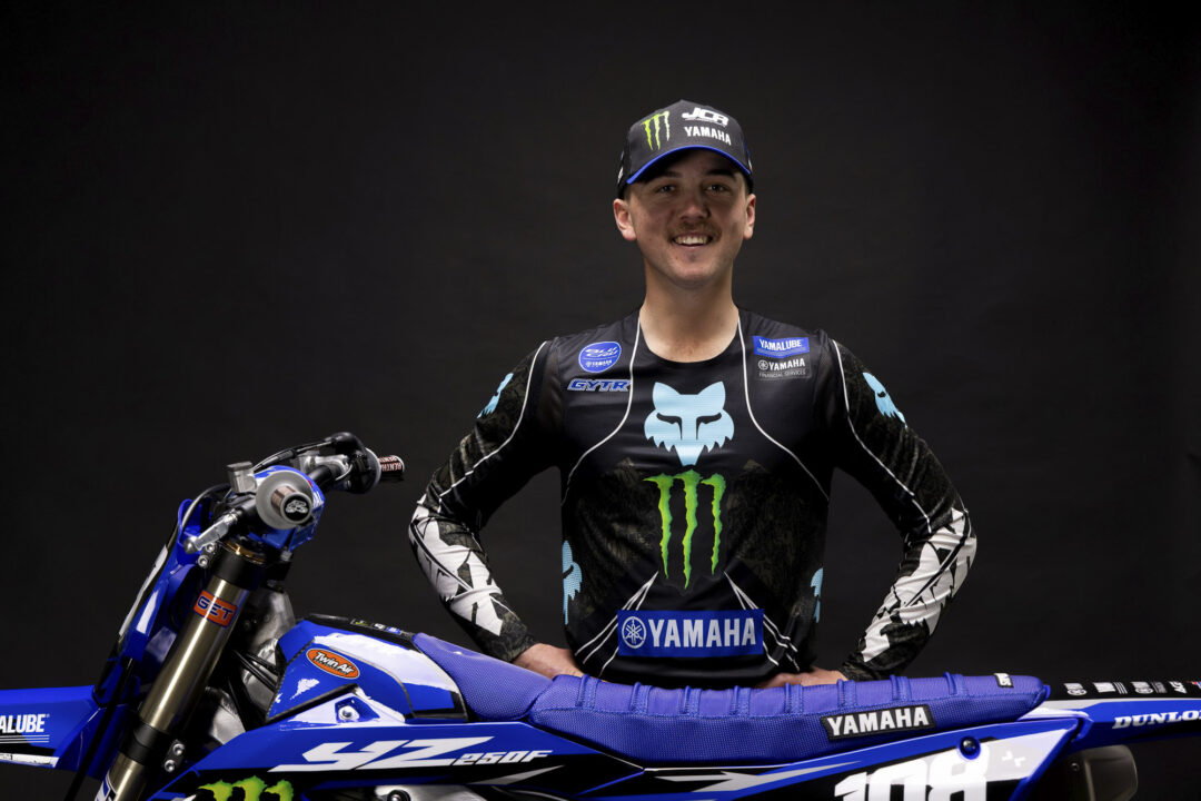James Scott will race in the MX2 category of the 2027 New Zealand Motocross Championship for the Monster Energy JCR Yamaha team. Photo Credit: CD Photography.