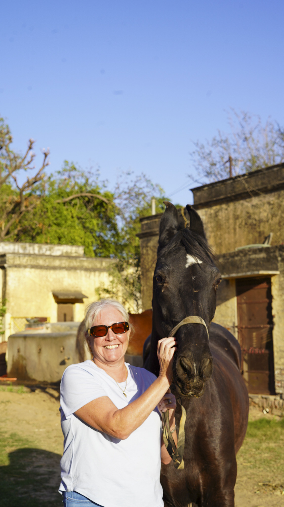 Meeting a local four-legged resident.