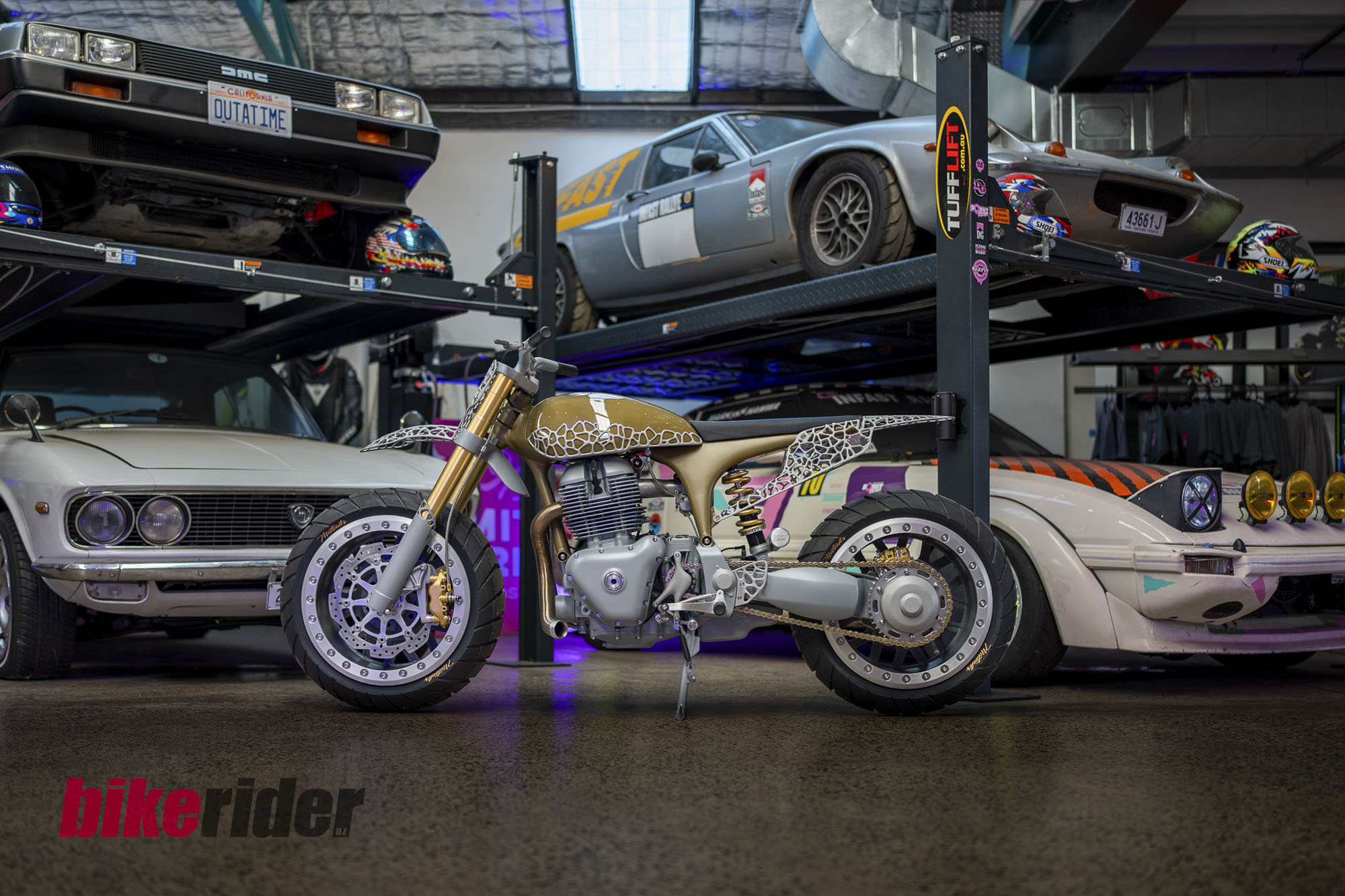 Project MEGA displayed in the workshop