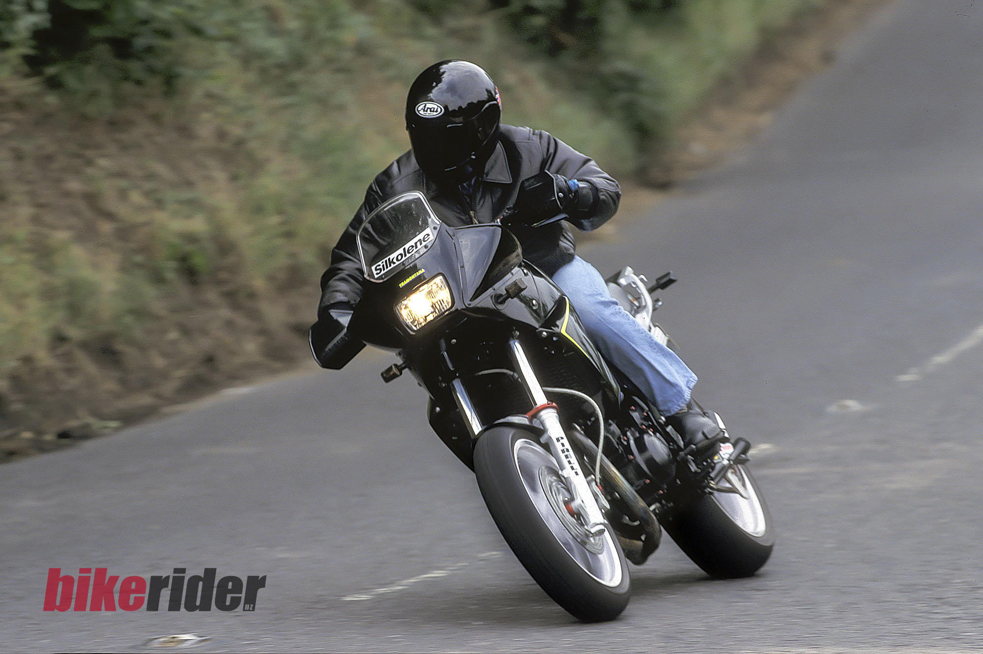 Alan Cathcart riding the RS Tramontana in 1995.