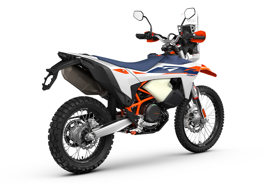 KTM 690 Rally right rear view