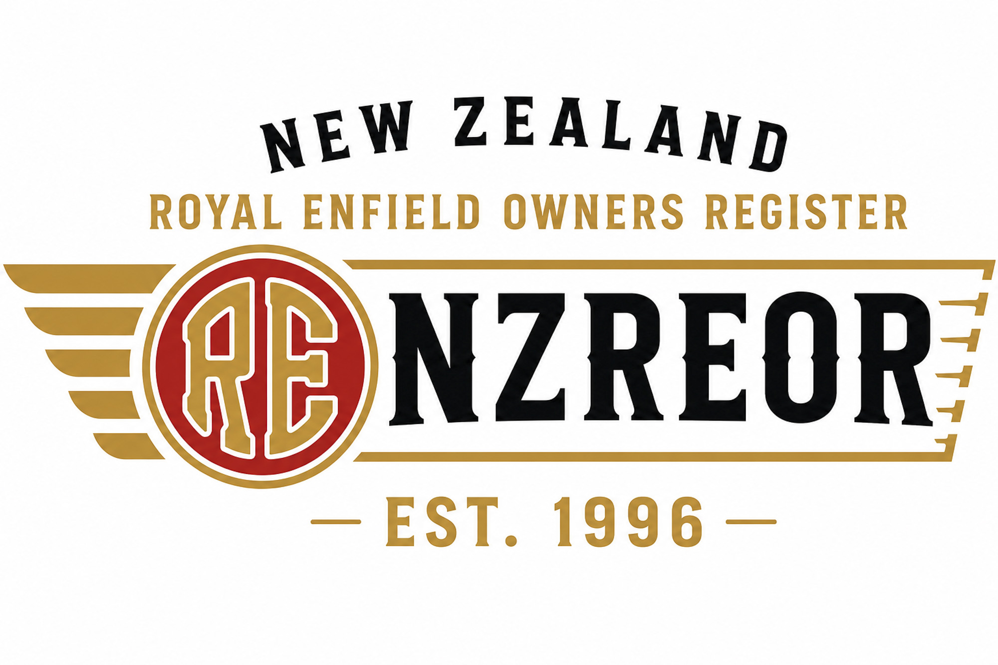 New Zealand Royal Enfield Owners Register logo, established 1996